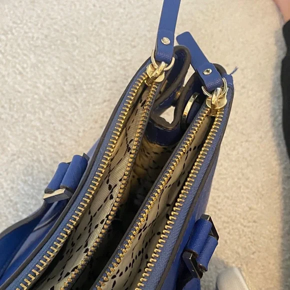 Kate Spade Newbury Lane Royal Blue Hyacinth Satchel - Picture 5 of 11